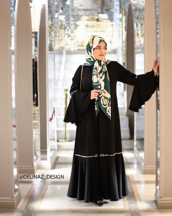 عبا زنانه مجلسي مدل پروانه